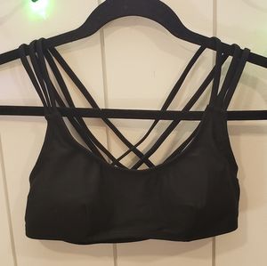 Black strappy bikini bathing suit top